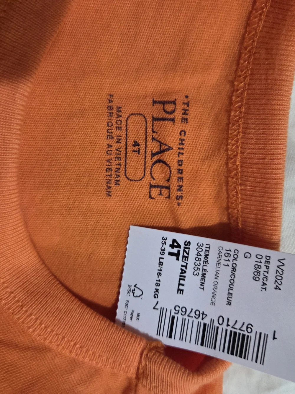 Orange Short-Sleeve Tee With Pants